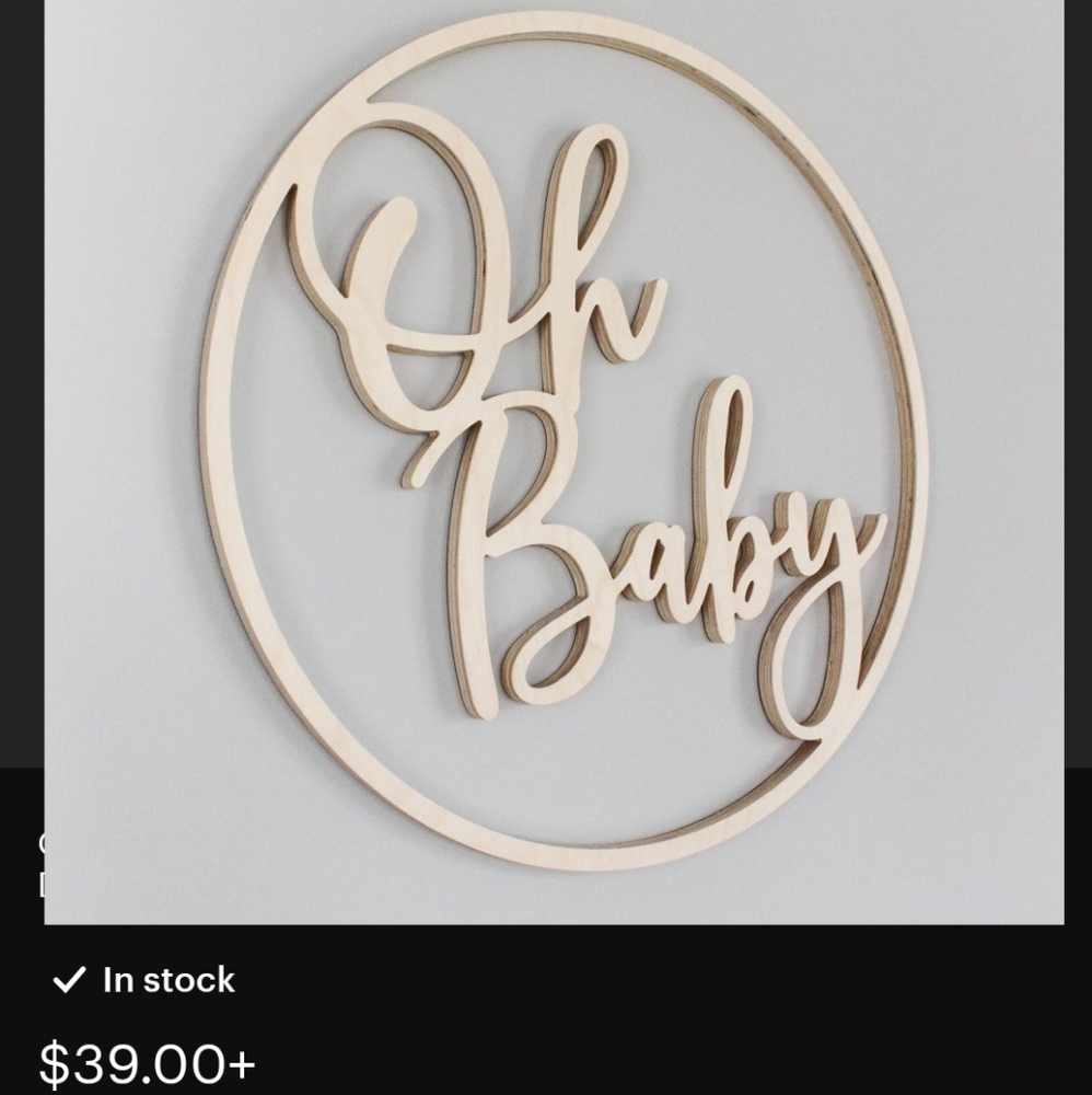 Baby shower decor Oh Baby